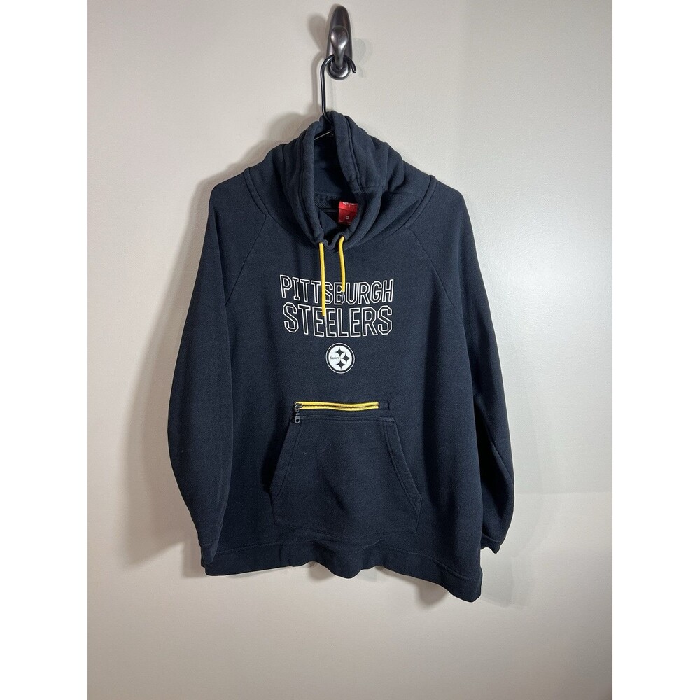 Nike NFL Football Pittsburgh Steelers Hoodie Sweatshirt Women XXL Black